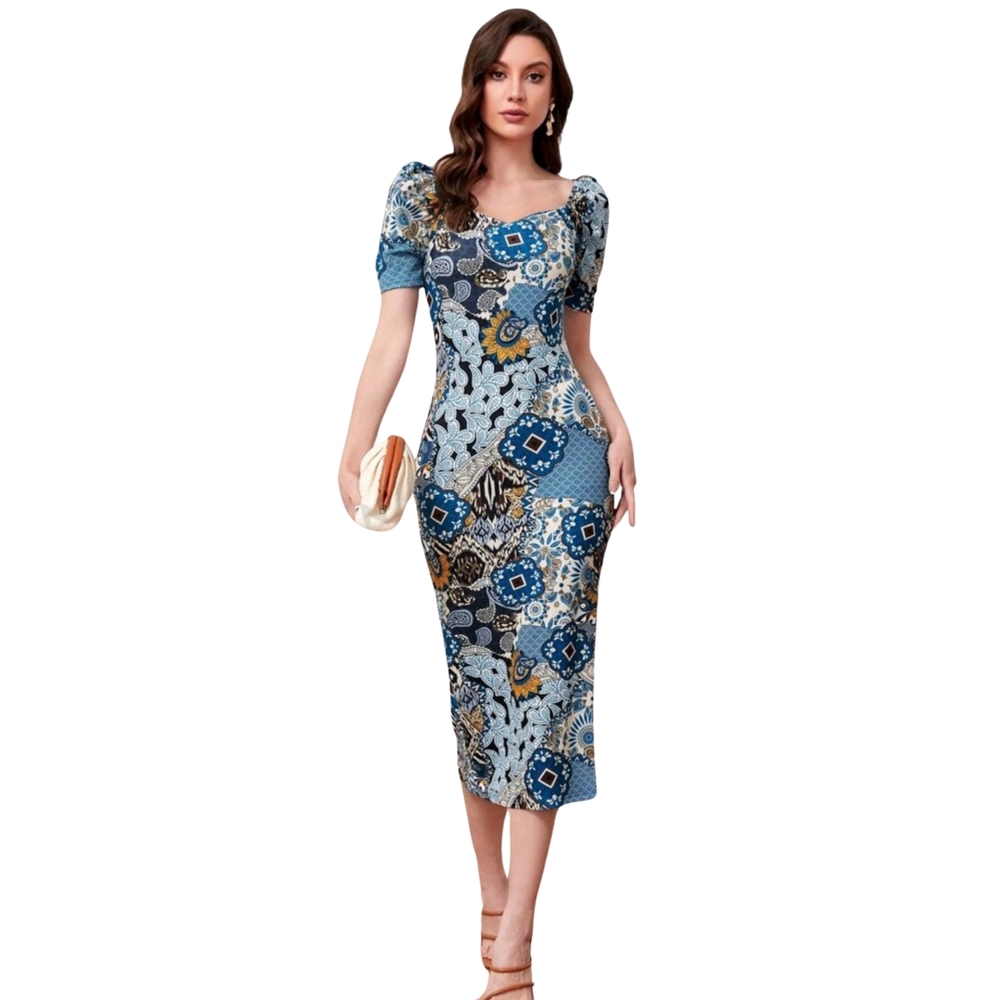 Modely Paisley Print Dress